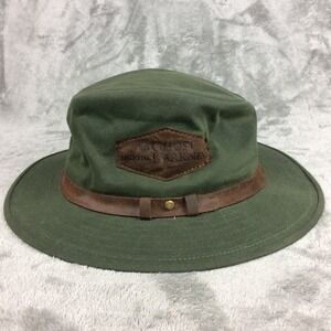 Bucket Hat Tin Cloth Waxed Canvas Cotton Leather Band Medium USA Made Custom